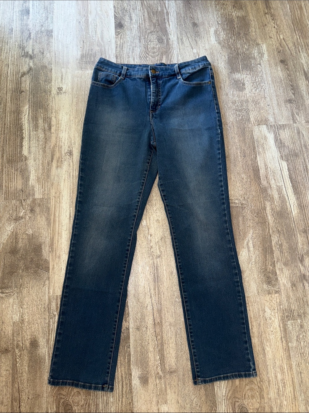 Bandolino Women's Dark Blue Straight Leg Jeans
